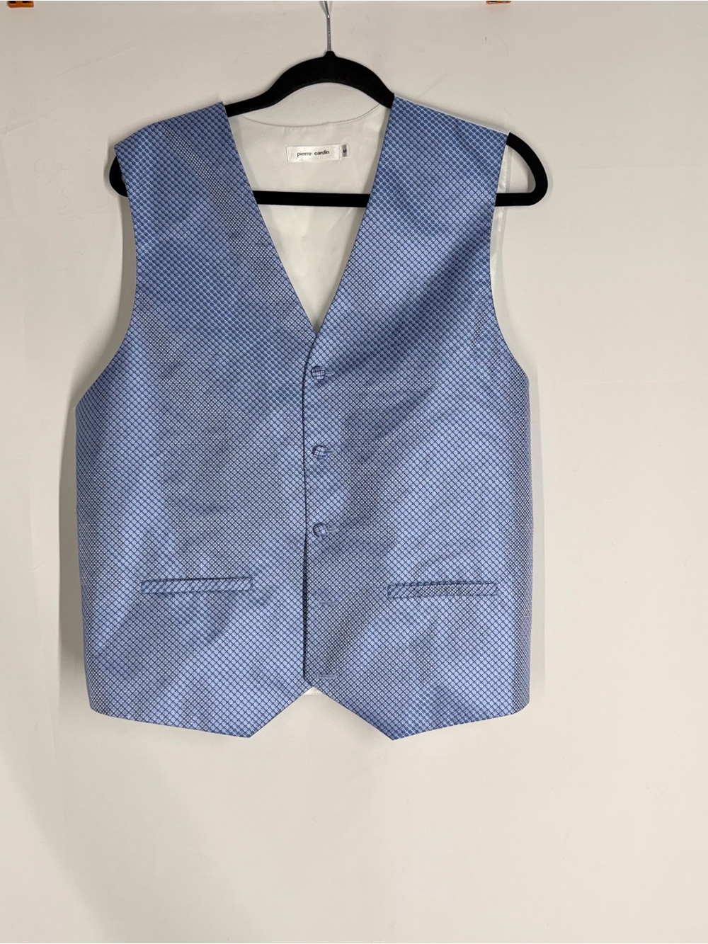 Pierre Cardin Light Blue Micro-Pattern Men's Vest